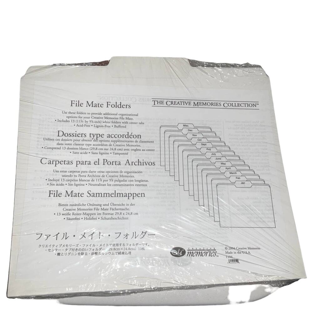 Creative Memories File Mate Folders
